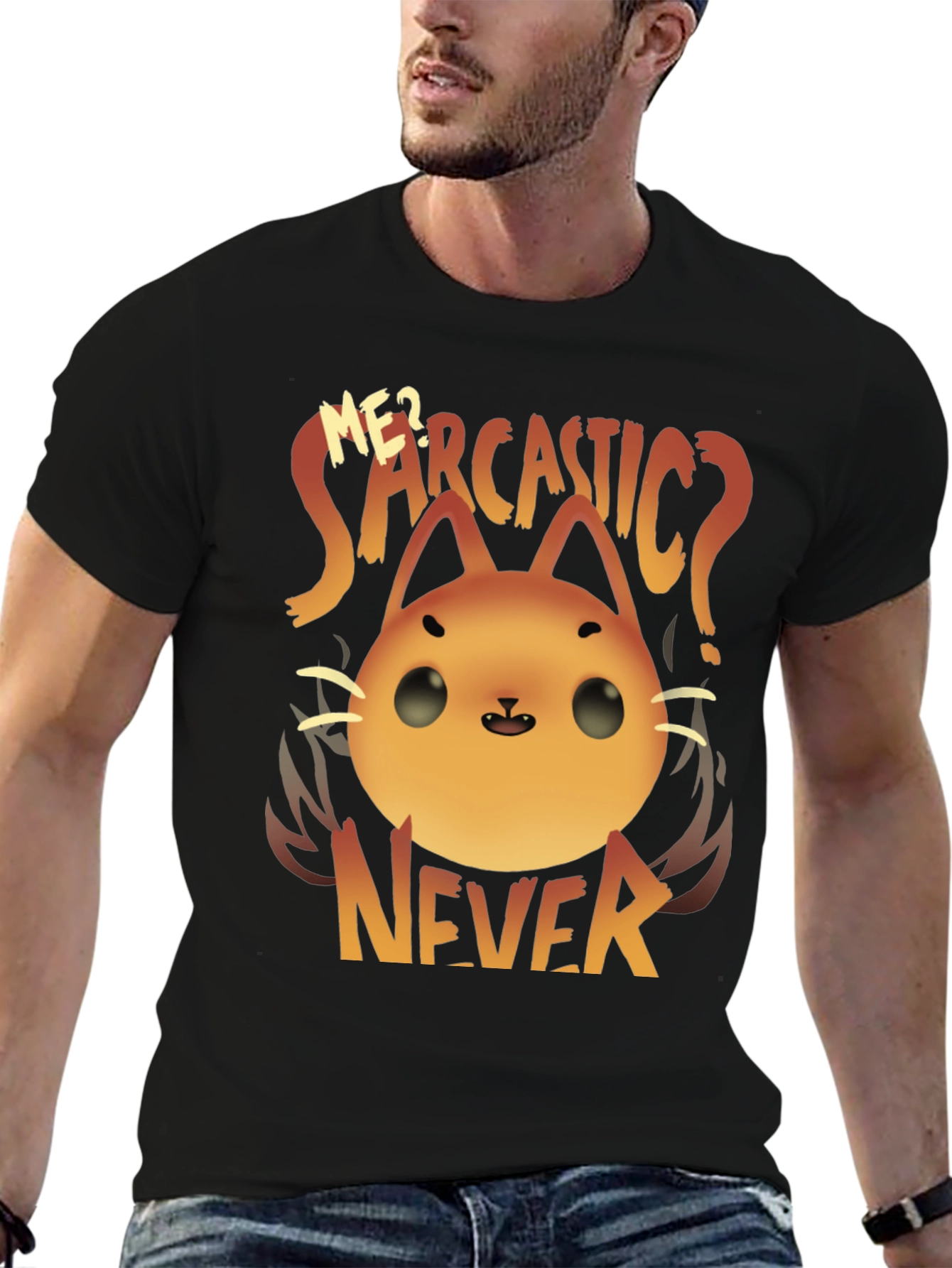 Sarcastic Cat T-Shirt - Funny Graphic Tee
