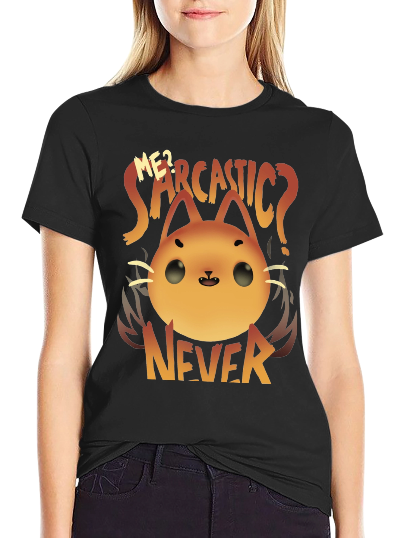 Sarcastic Cat T-Shirt - Funny Graphic Tee