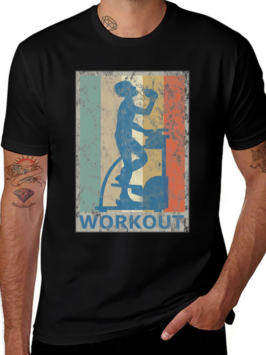 Retro Workout T-Shirt - Vintage Exercise Design