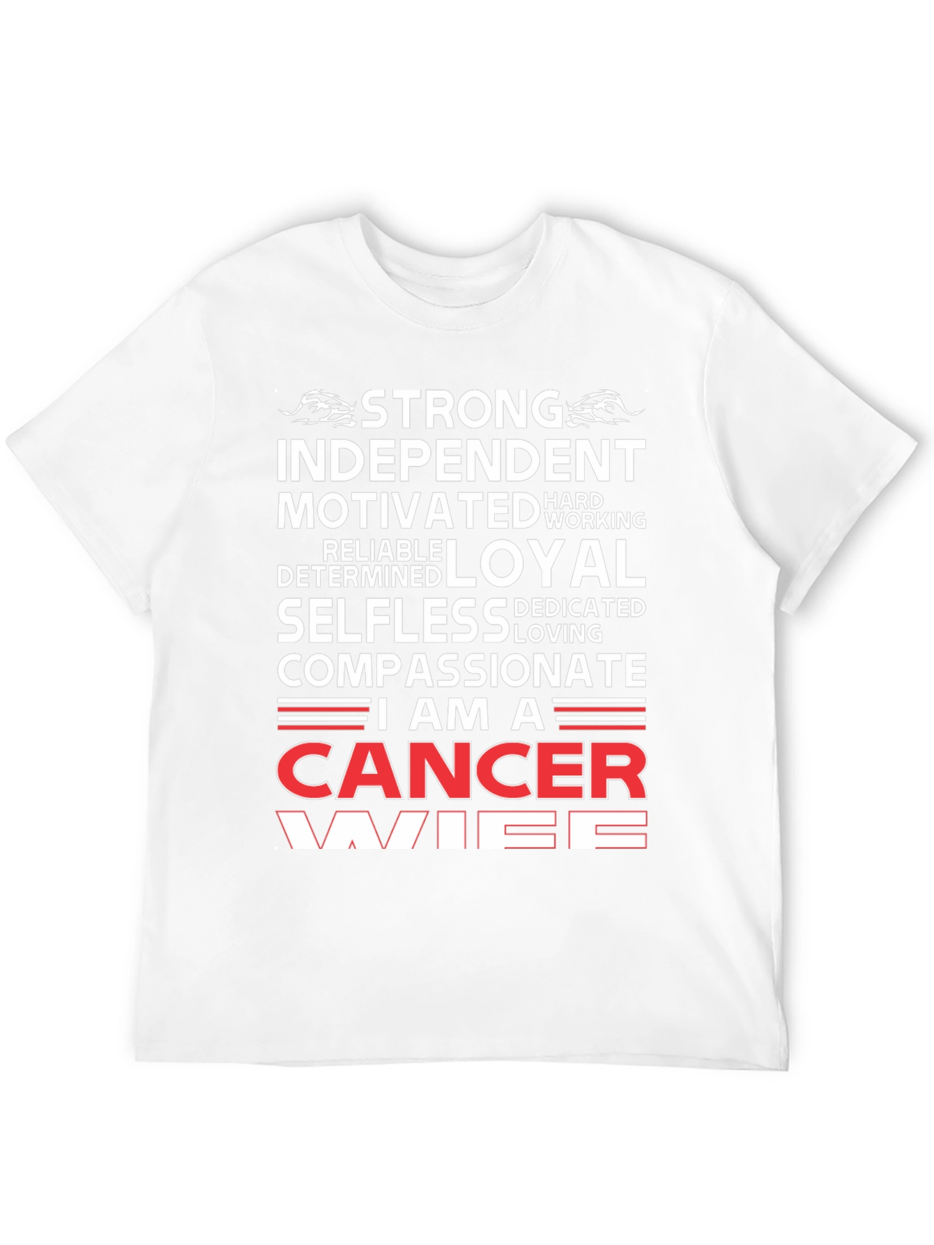 Strong Cancer Wife Graphic T-Shirt