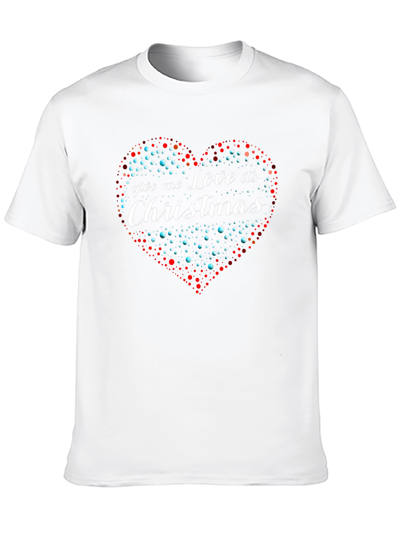 Love Christmas T-Shirt Heart Graphic Tee