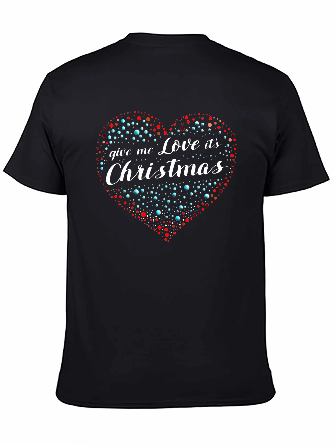 Love Christmas T-Shirt Heart Graphic Tee