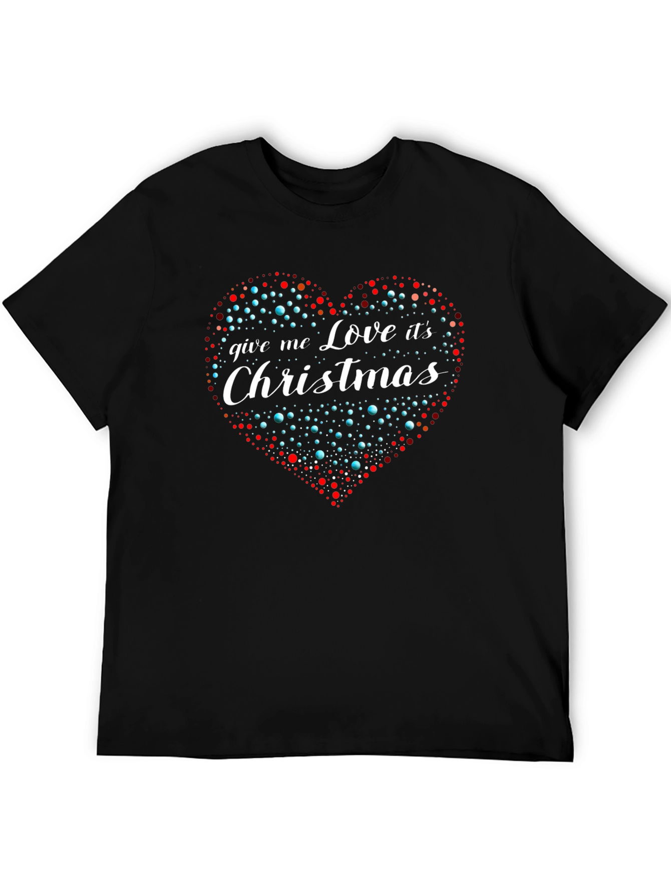 Love Christmas T-Shirt Heart Graphic Tee