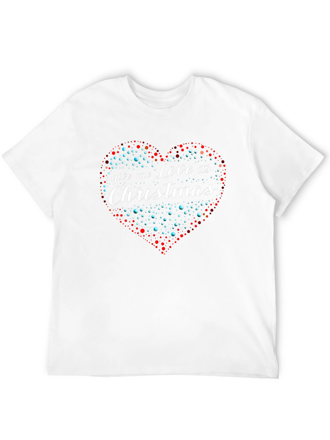 Love Christmas T-Shirt Heart Graphic Tee