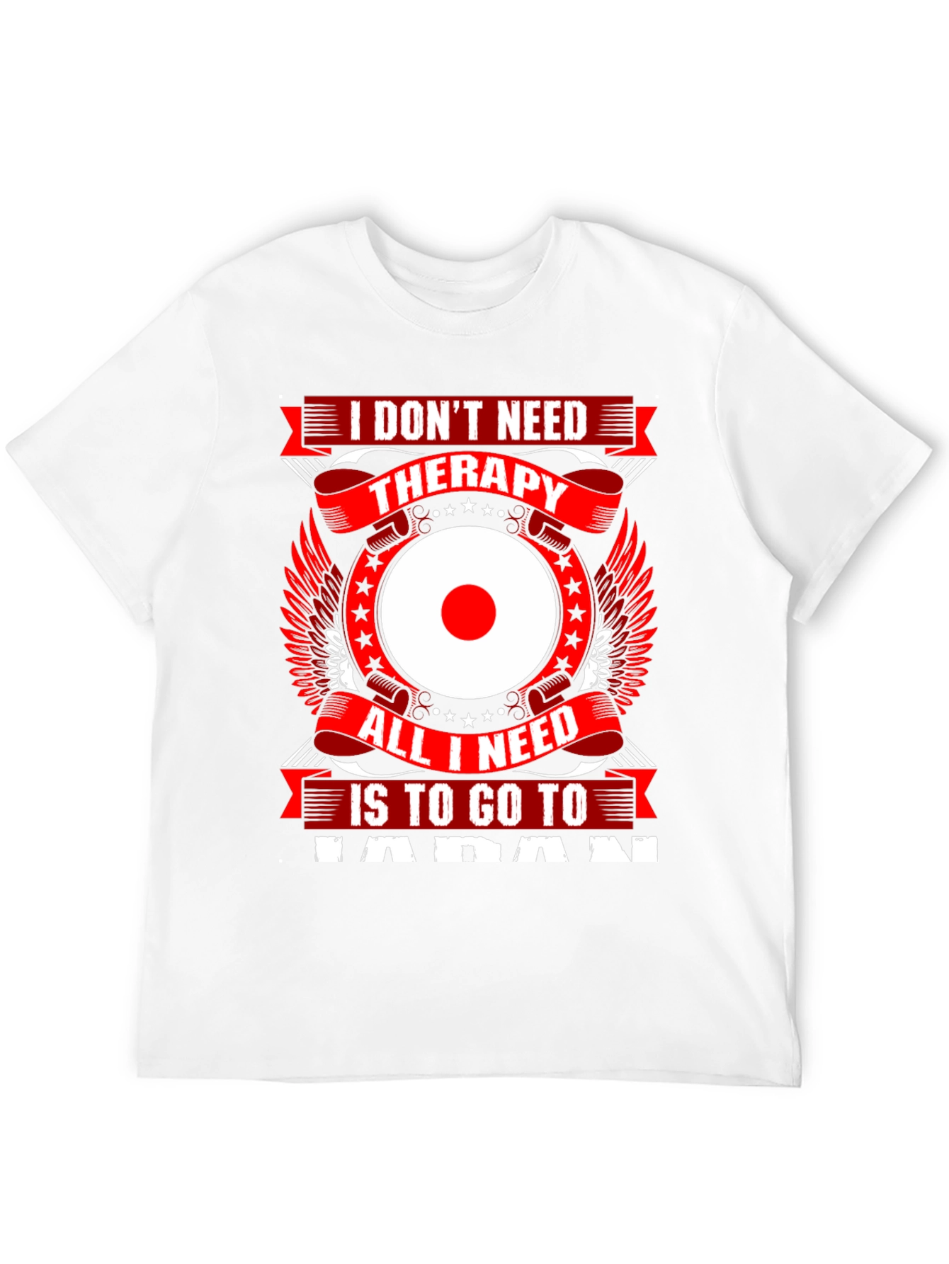 Japan Therapy Graphic T-Shirt - Black
