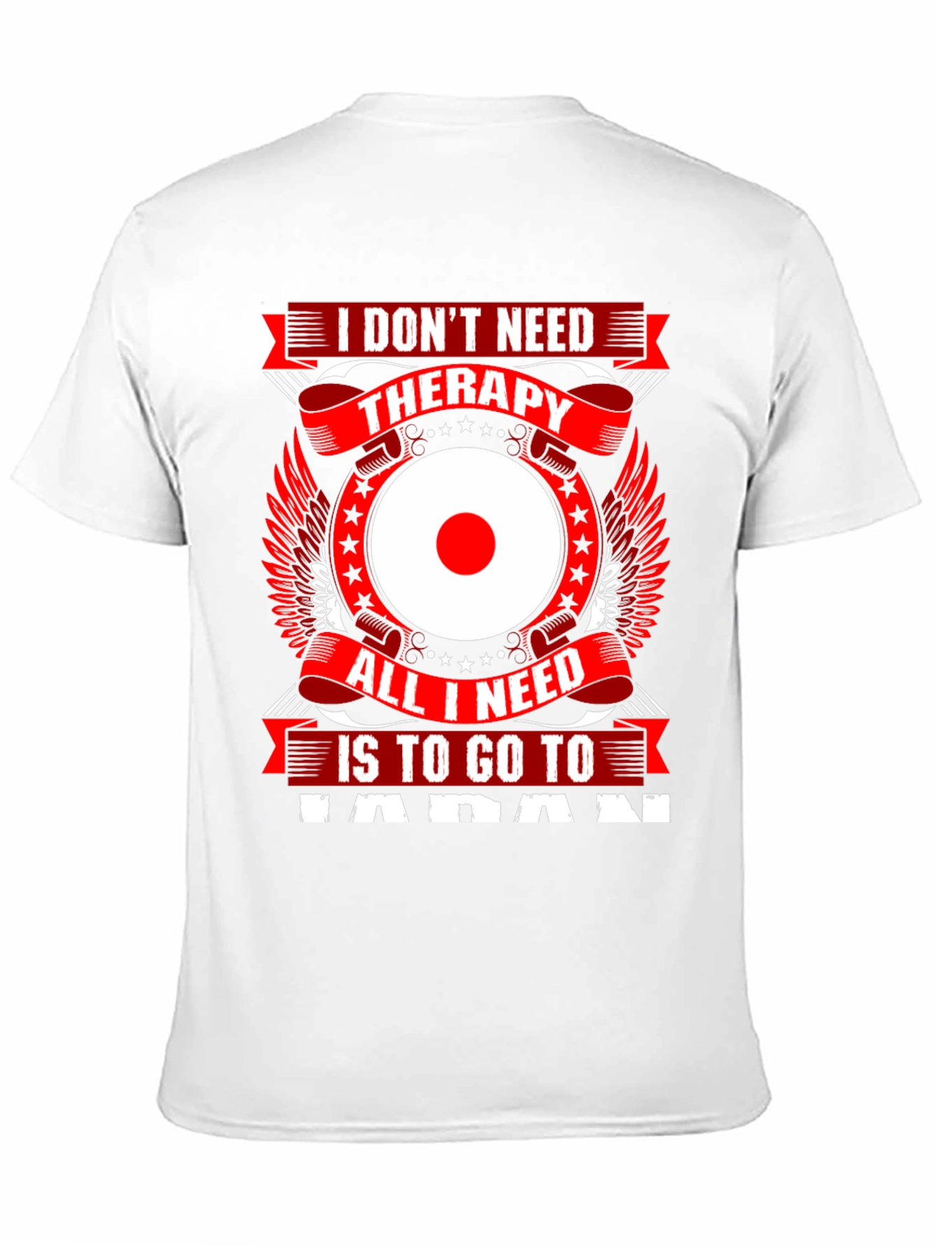 Japan Therapy Graphic T-Shirt - Black