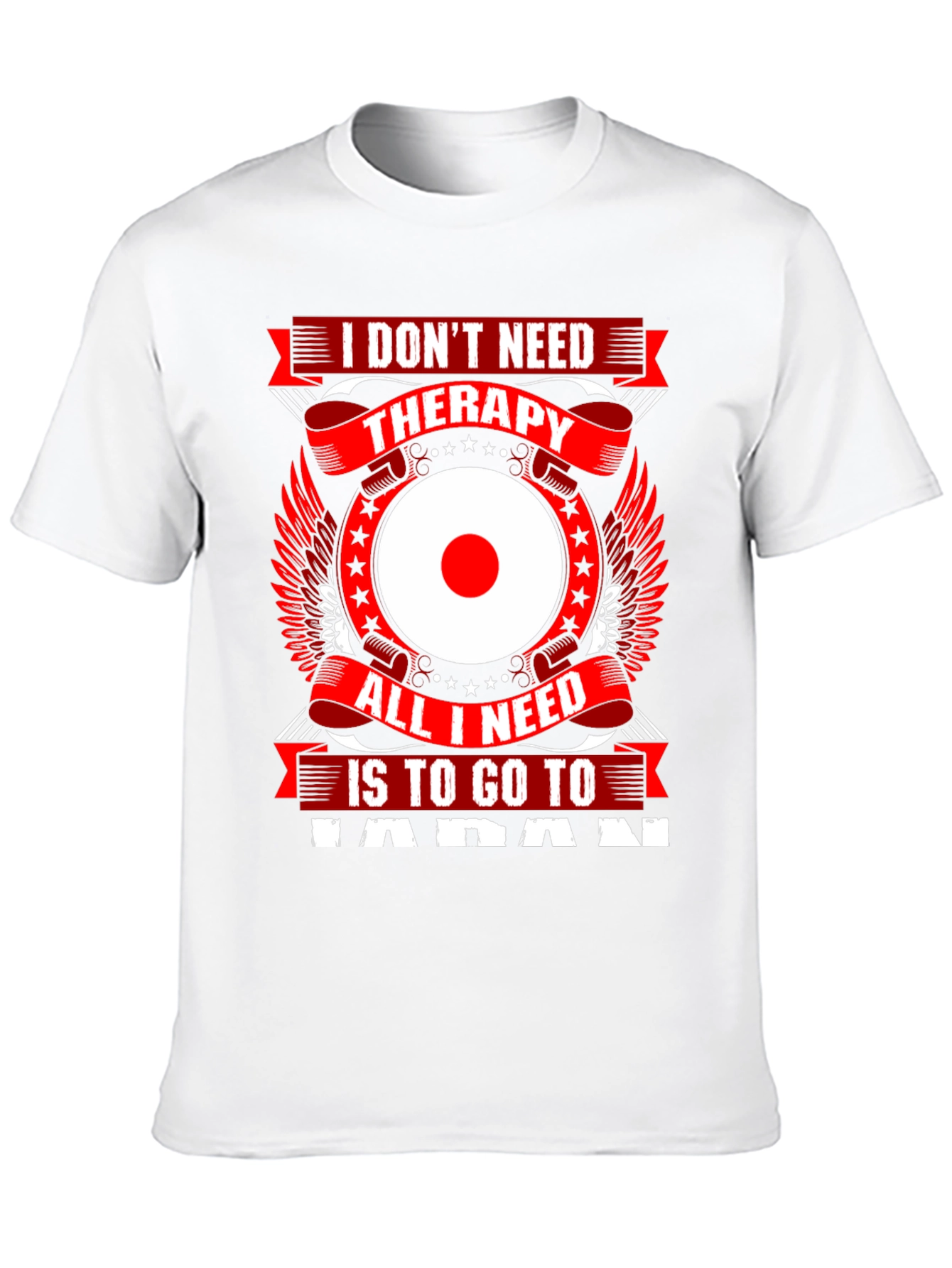 Japan Therapy Graphic T-Shirt - Black
