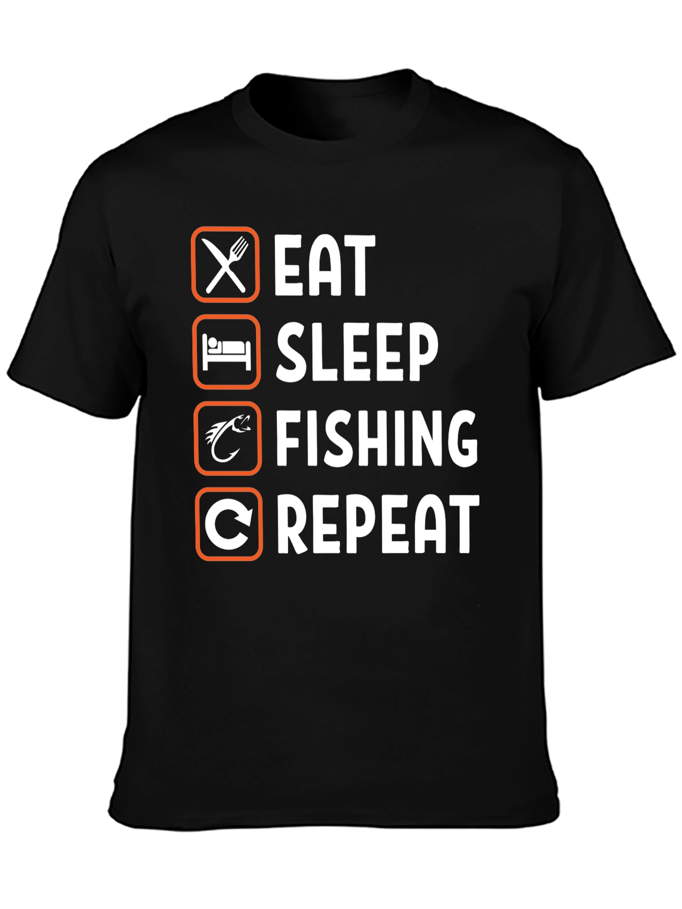Eat Sleep Fishing Repeat T-Shirt Angler Gift