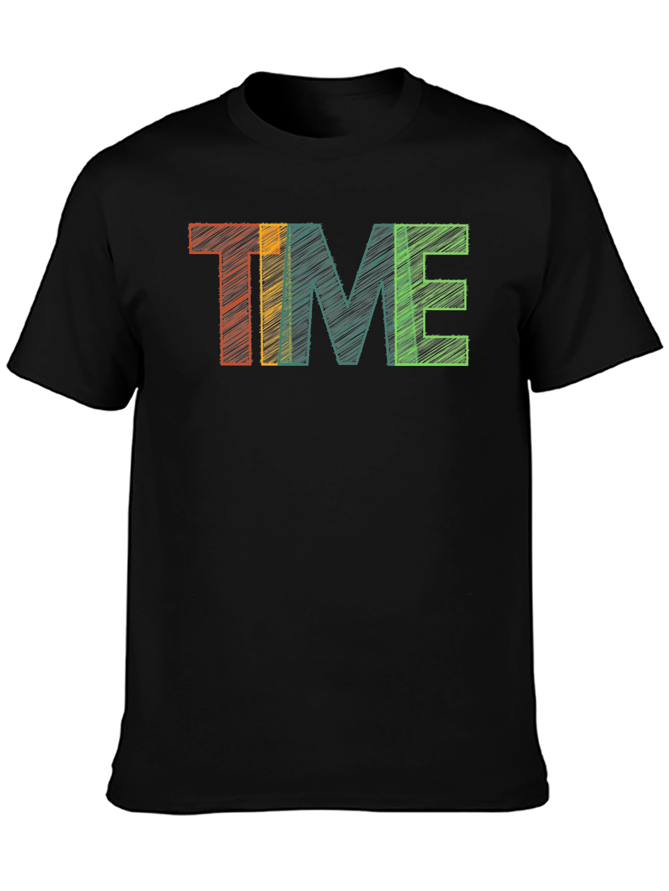 Retro Time Graphic Tee - Black