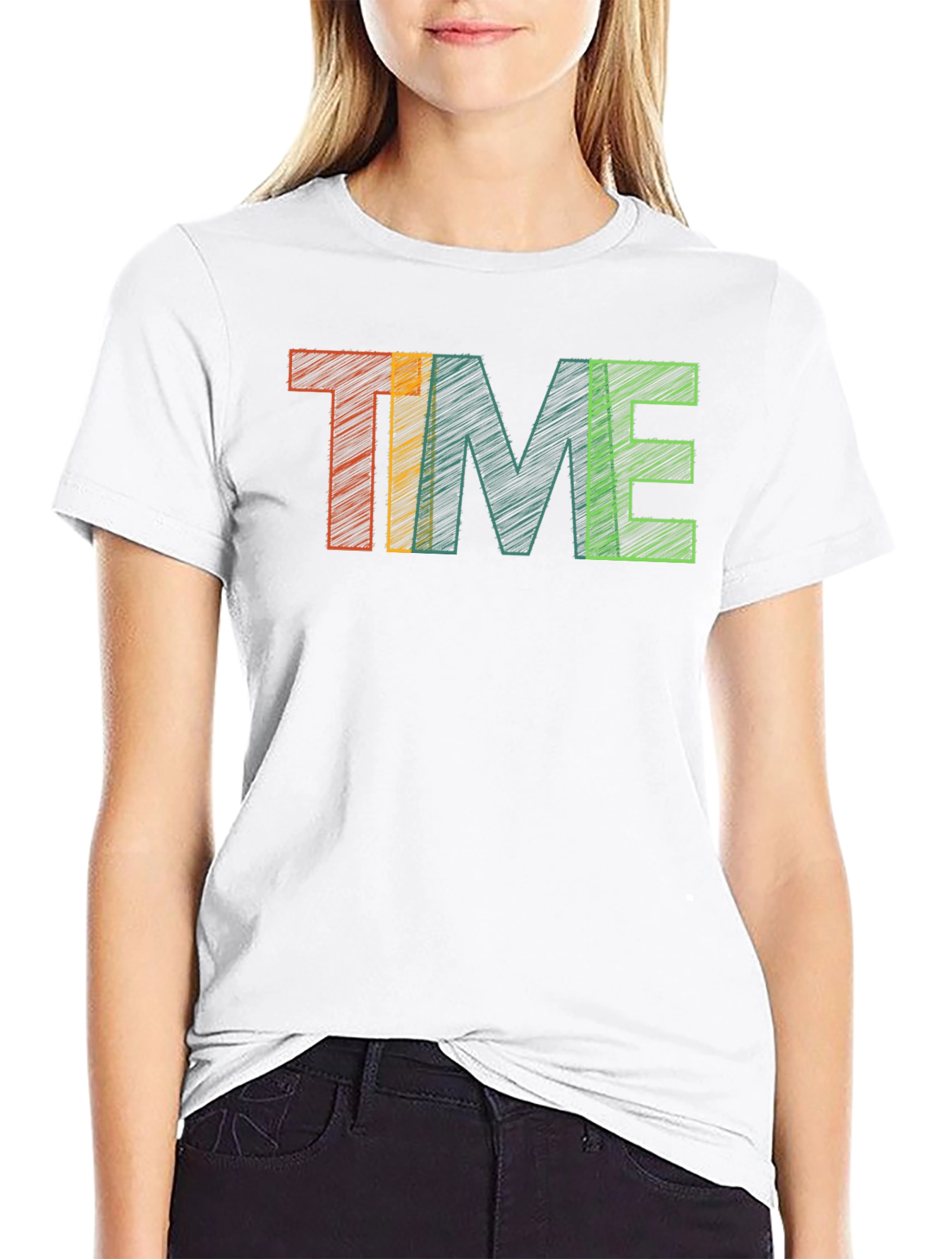 Retro Time Graphic Tee - Black