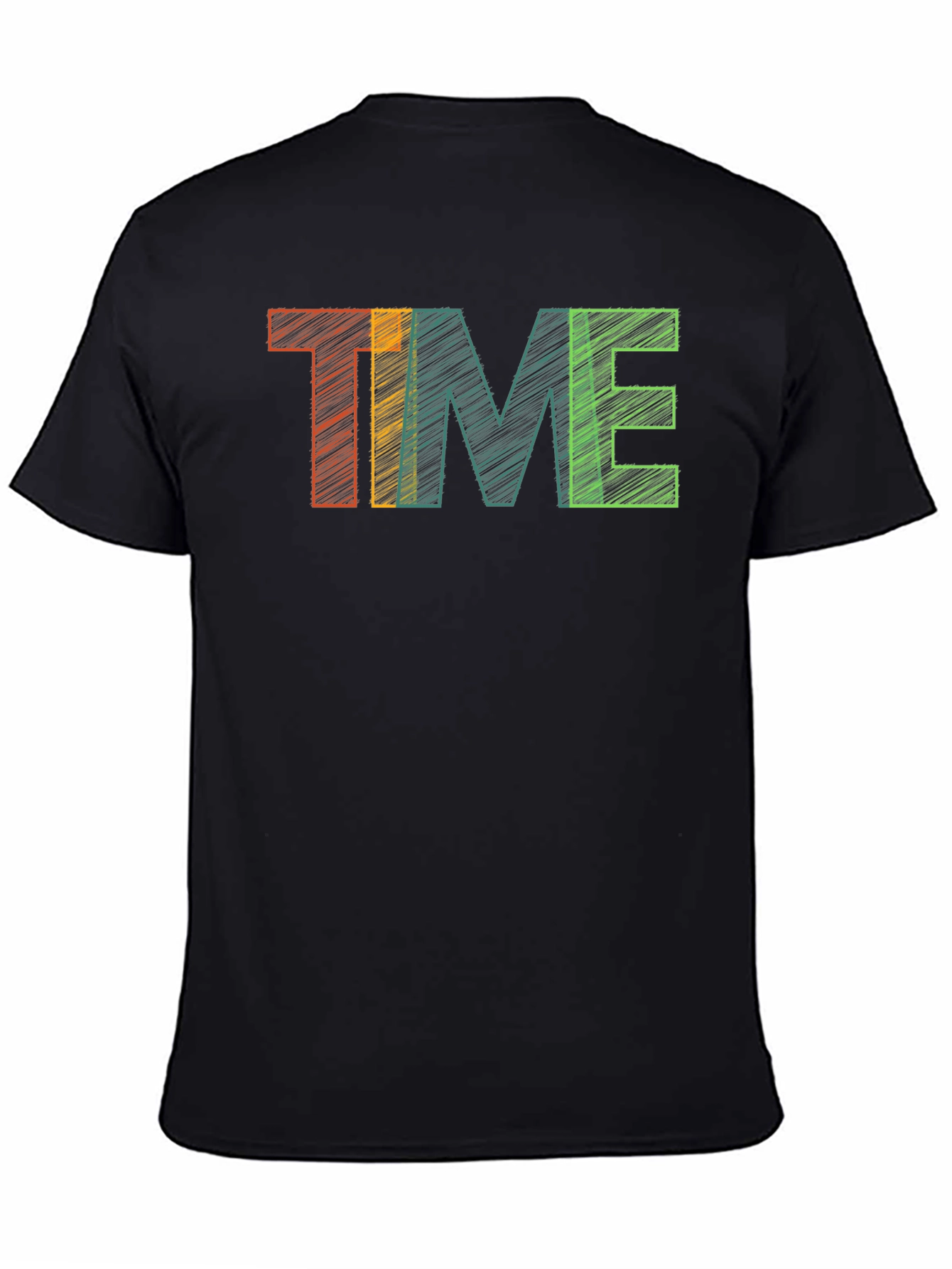Retro Time Graphic Tee - Black