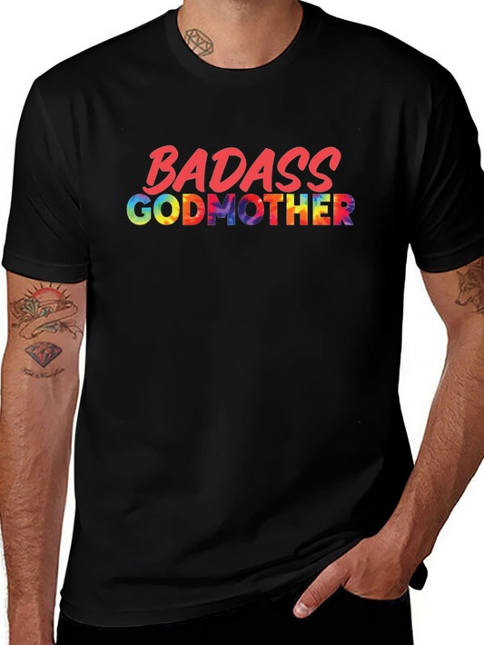 Badass Godmother Graphic Tee - Stylish Black Shirt