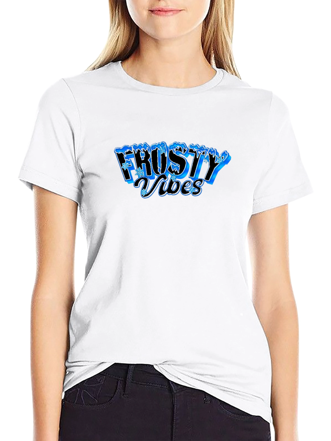 Frosty Vibes Black T-Shirt