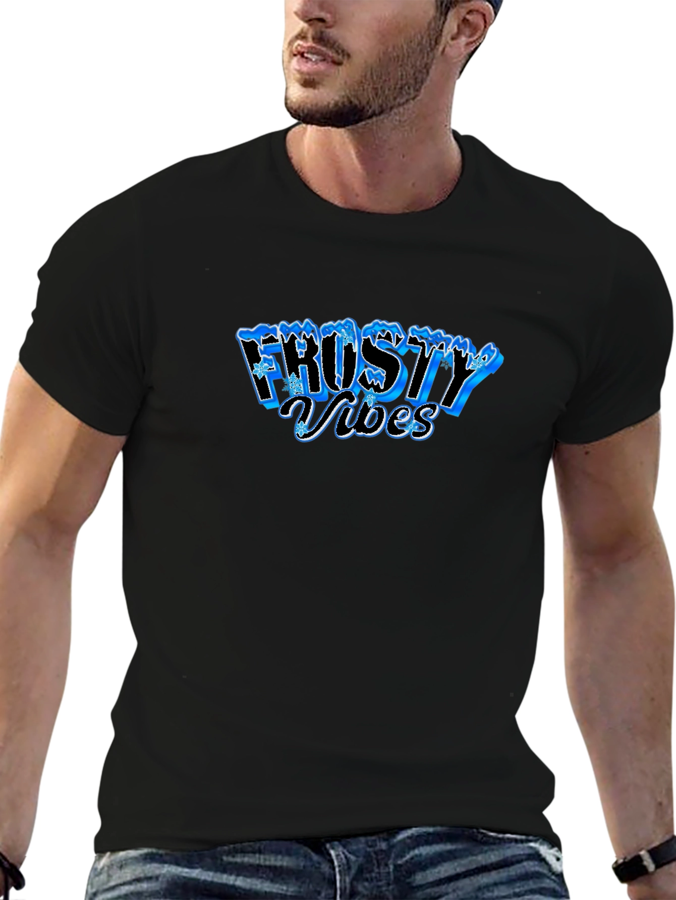 Frosty Vibes Black T-Shirt