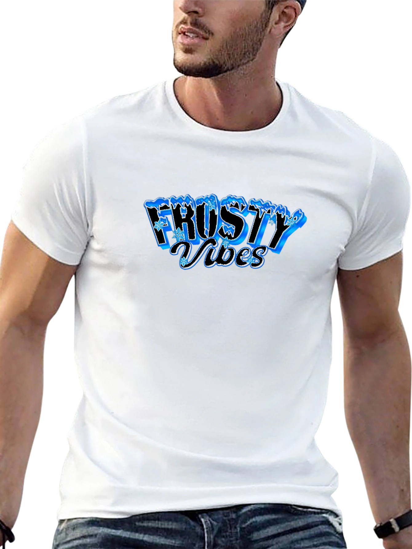 Frosty Vibes Black T-Shirt