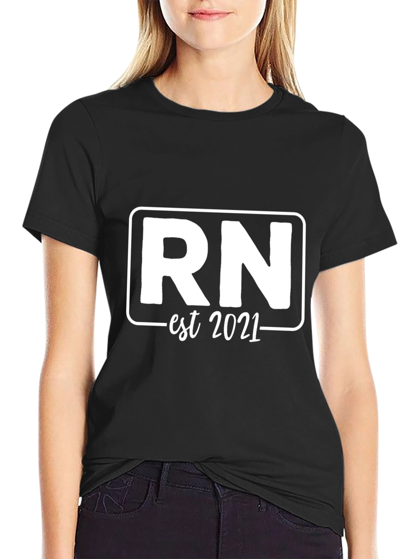 RN Est 2021 T-Shirt Registered Nurse Shirt