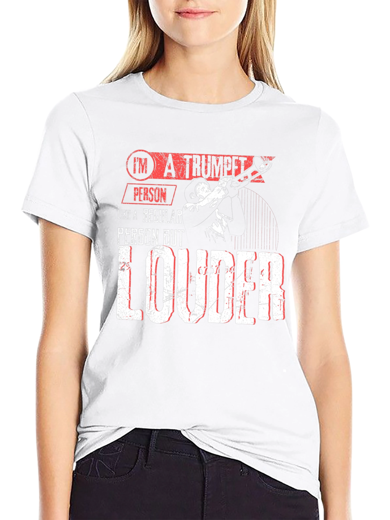 Trumpet Person T-Shirt - Loud Musician Tee