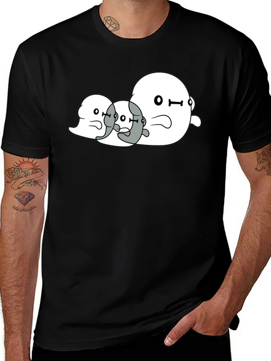 Ghost Trio Graphic Black T-Shirt
