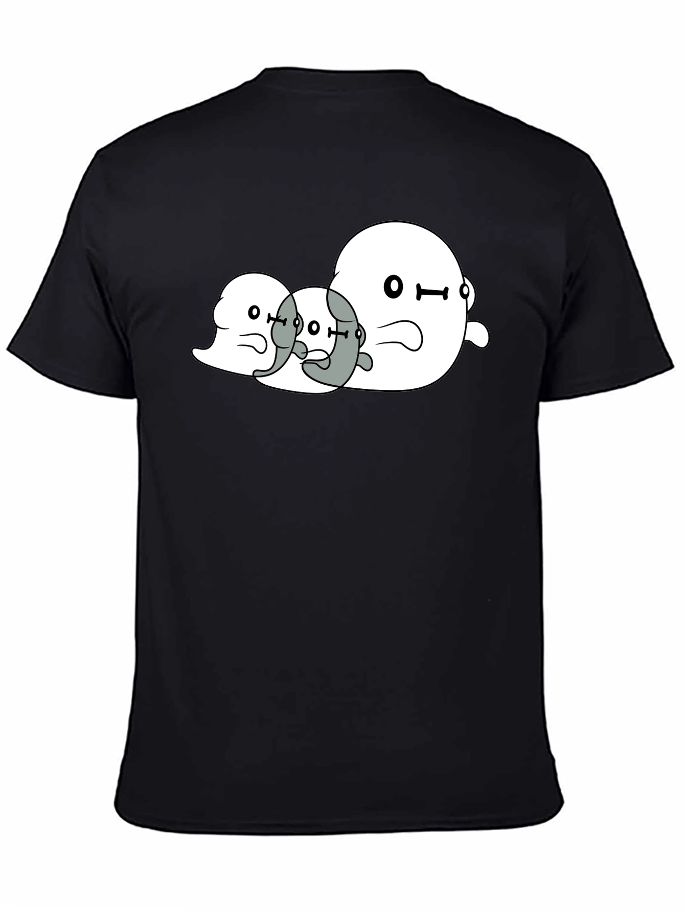 Ghost Trio Graphic Black T-Shirt