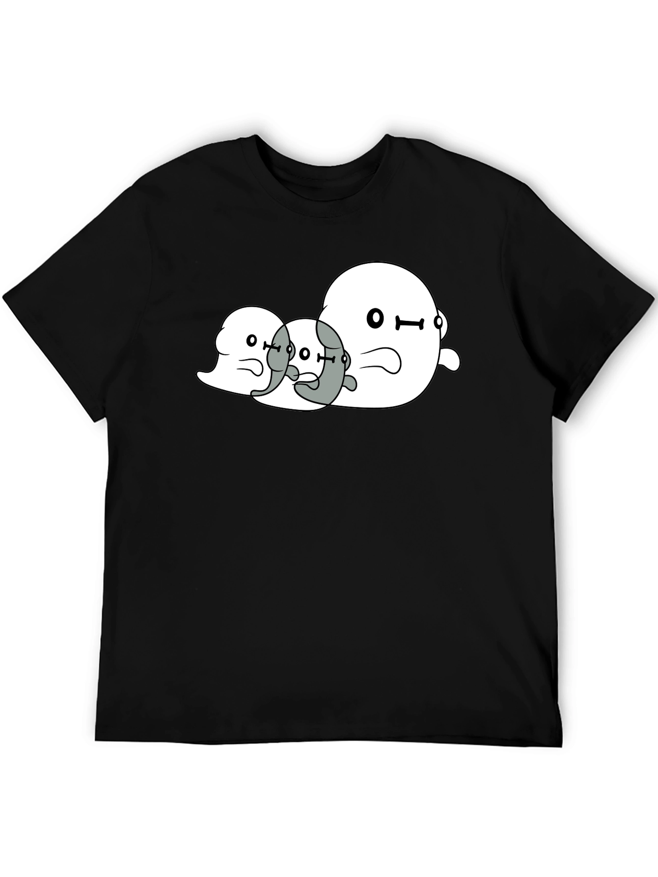 Ghost Trio Graphic Black T-Shirt