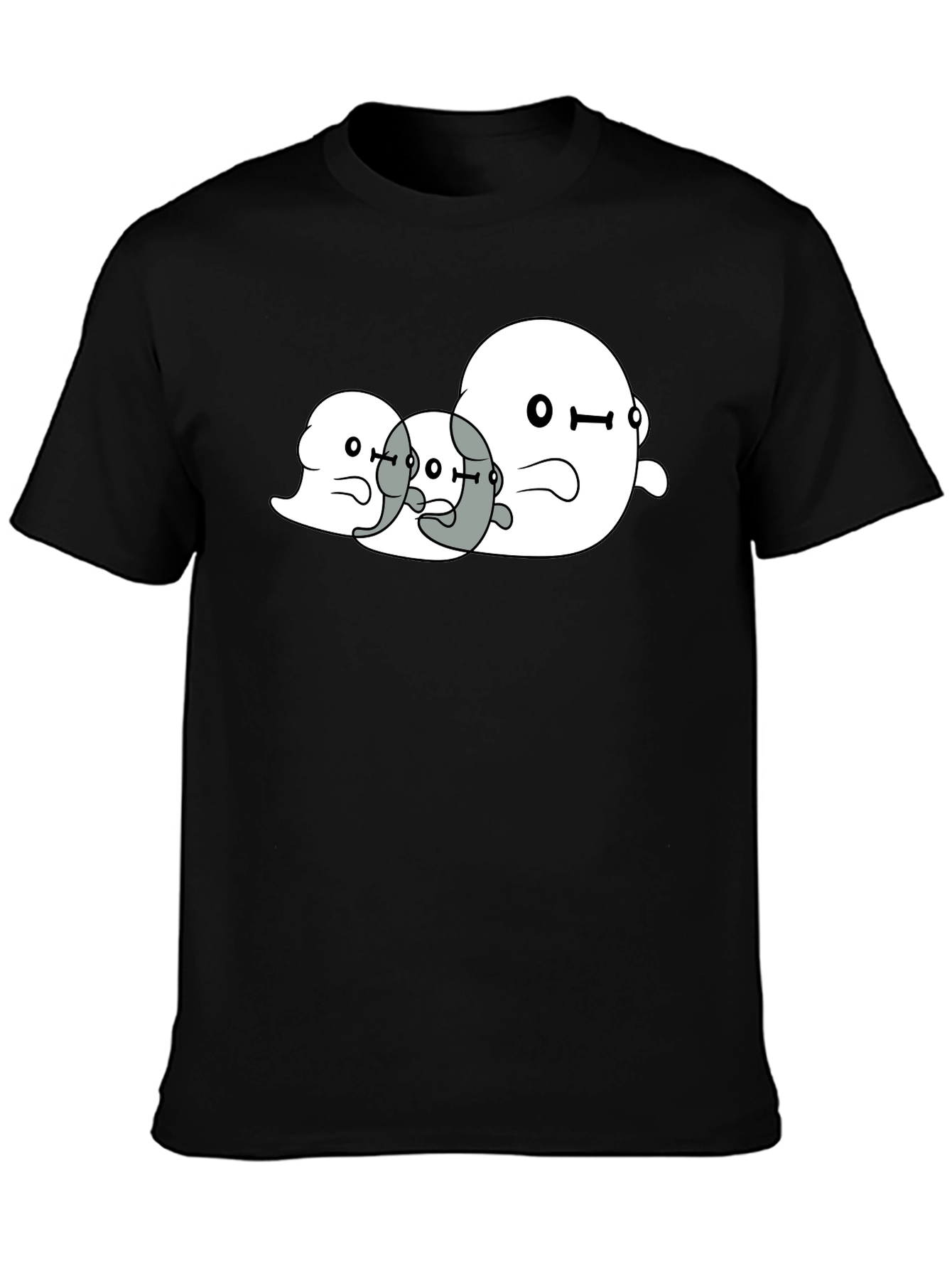 Ghost Trio Graphic Black T-Shirt