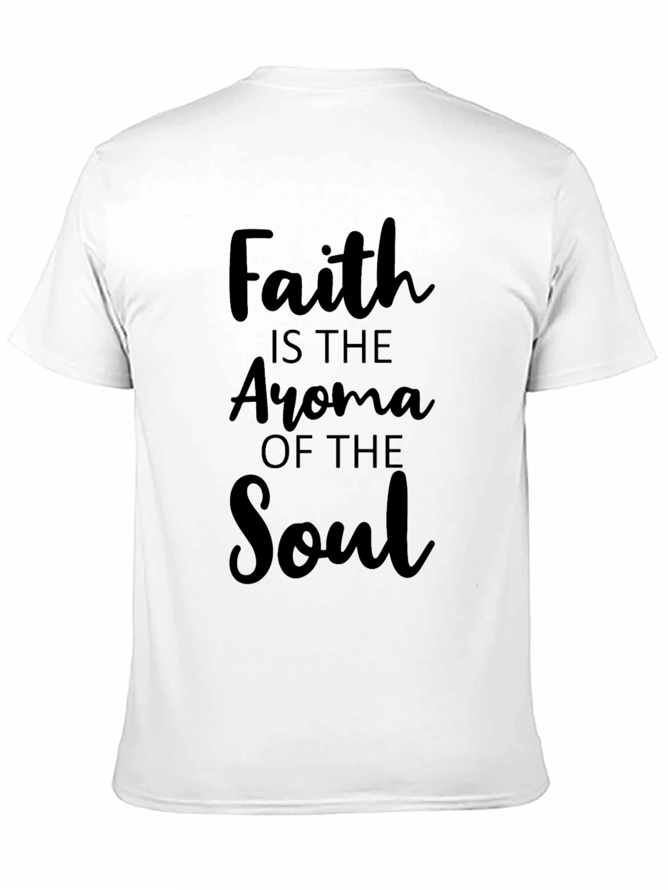 Faith Aroma Soul T-Shirt - Christian Inspired Black Tee