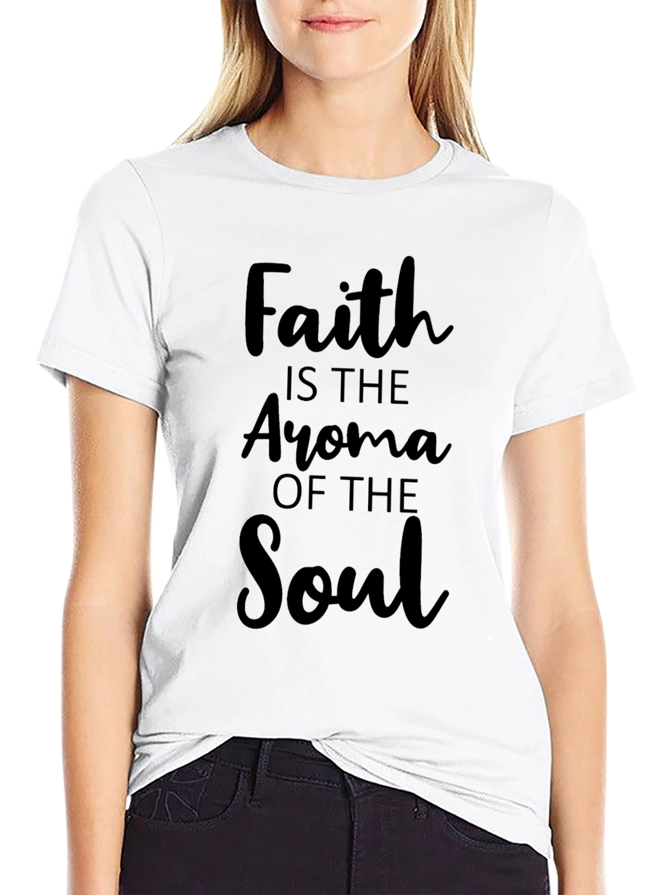 Faith Aroma Soul T-Shirt - Christian Inspired Black Tee