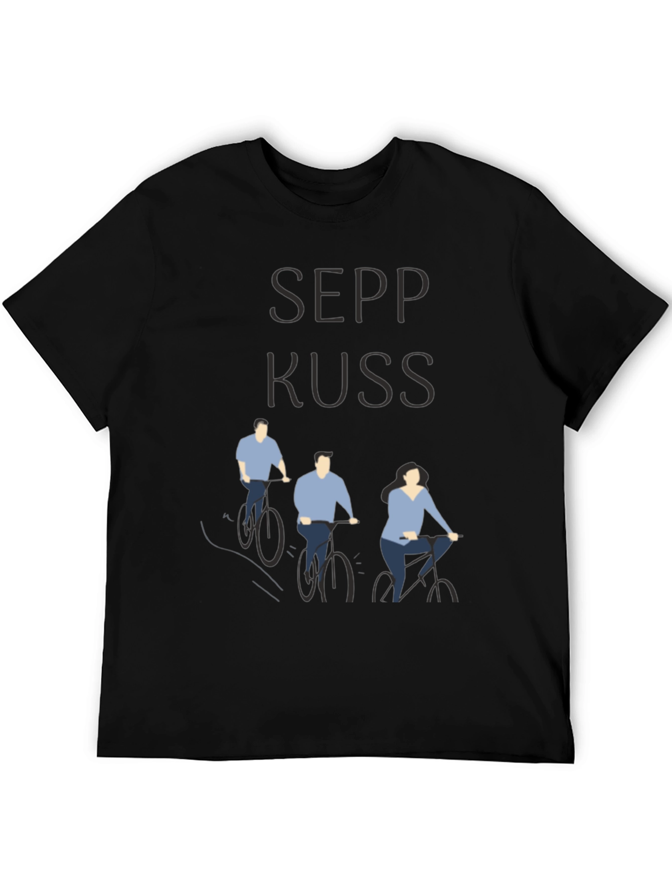 Sepp Kuss Cycling Tee - Black Cotton Graphic T-Shirt