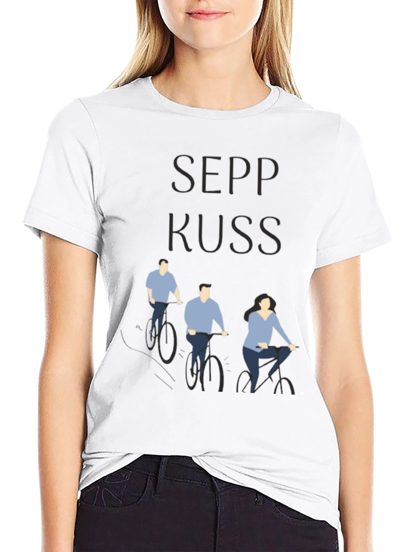 Sepp Kuss Cycling Tee - Black Cotton Graphic T-Shirt