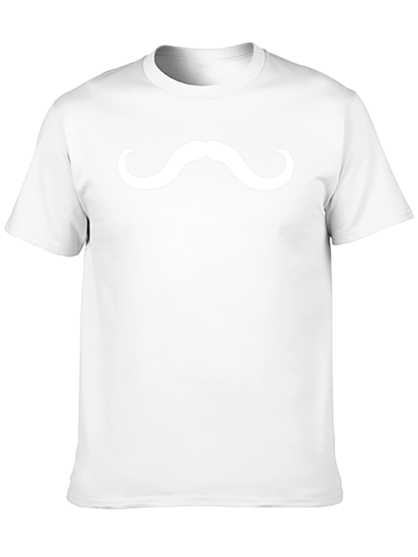Mustache Graphic Tee - Fun Novelty T-Shirt