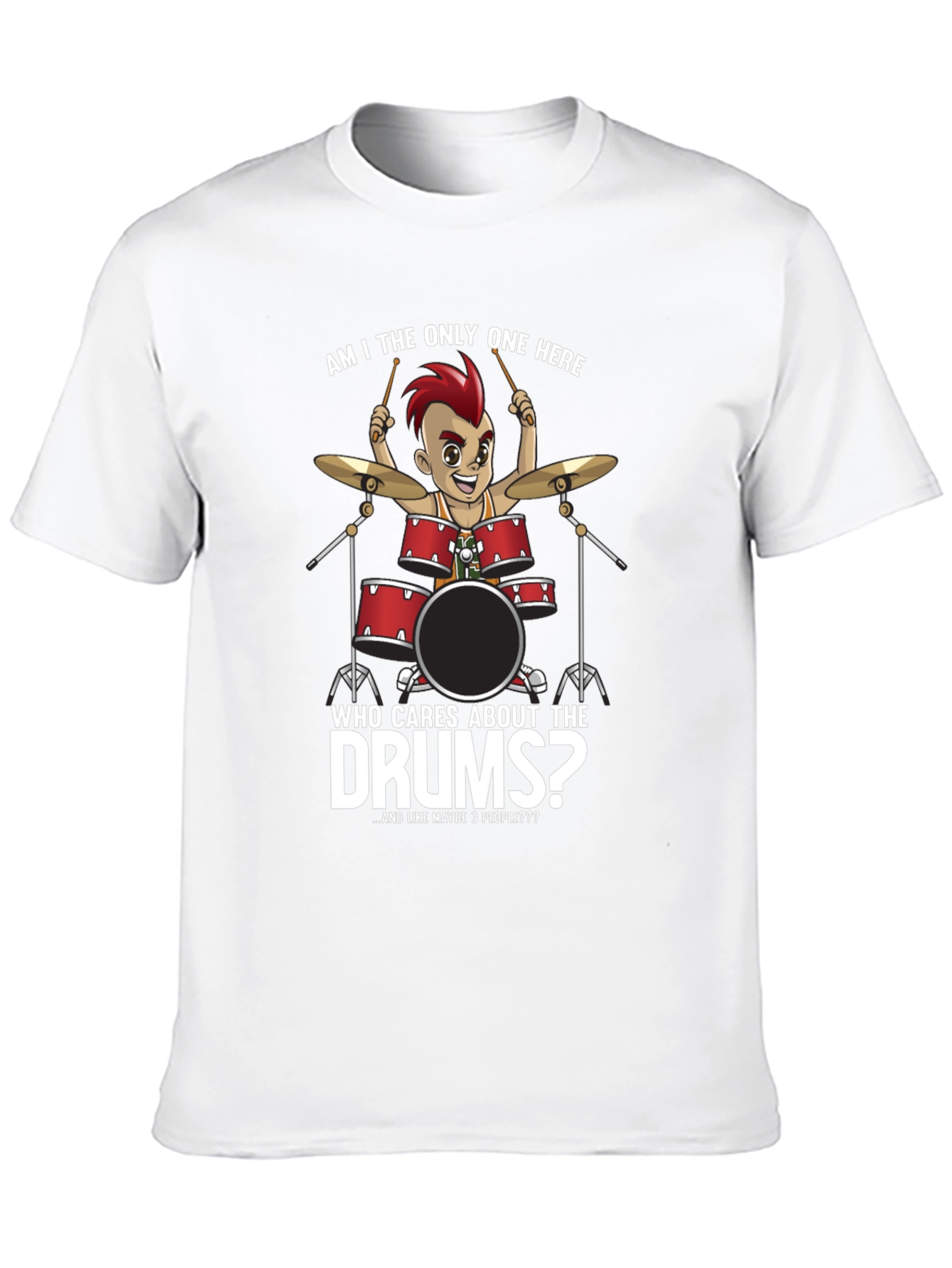 Drummer Cartoon Graphic T-Shirt