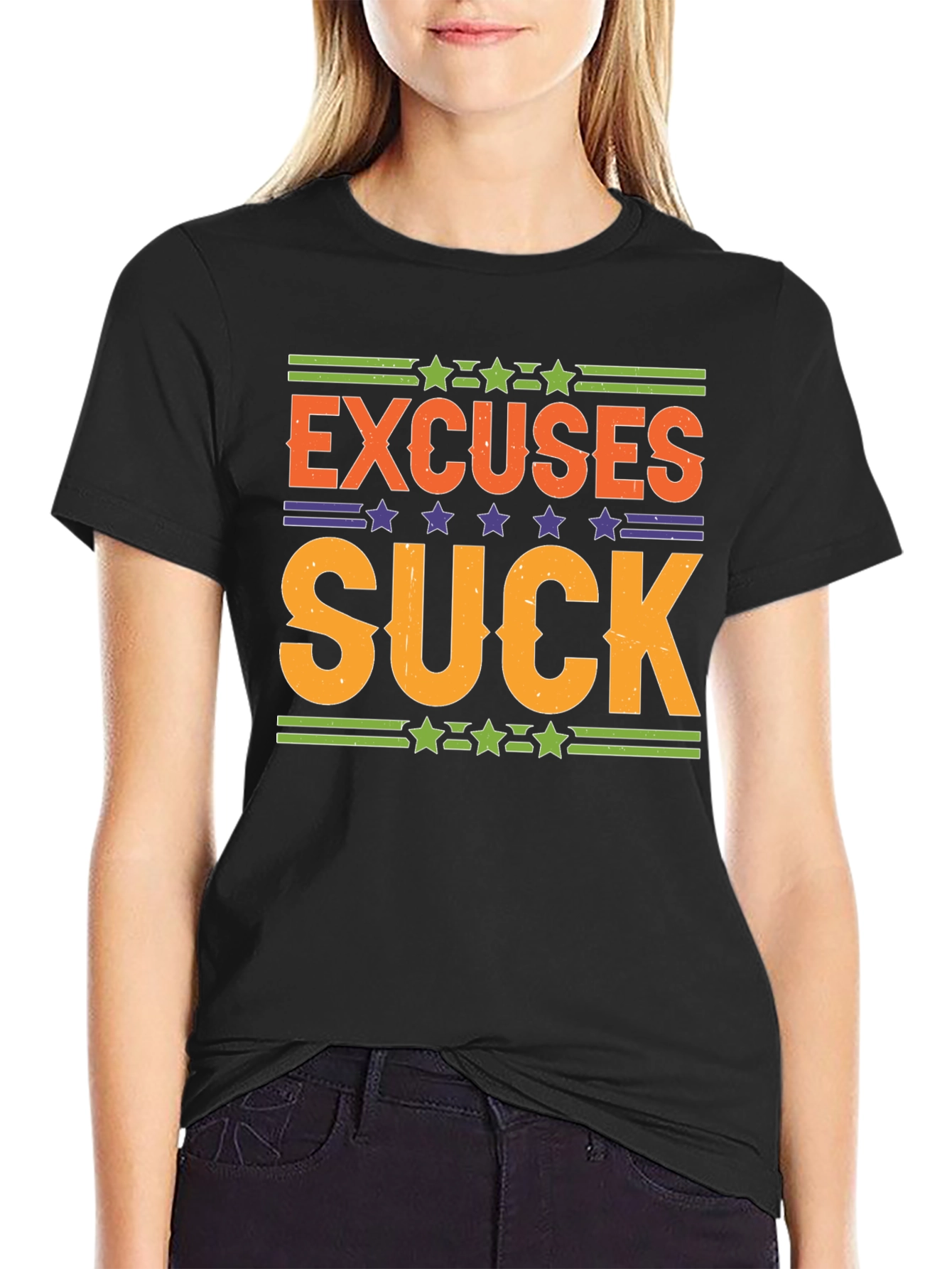 Excuses Suck Graphic Tee - Motivational Shirt