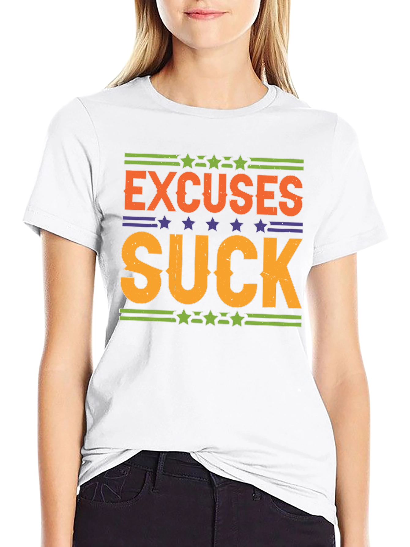 Excuses Suck Graphic Tee - Motivational Shirt