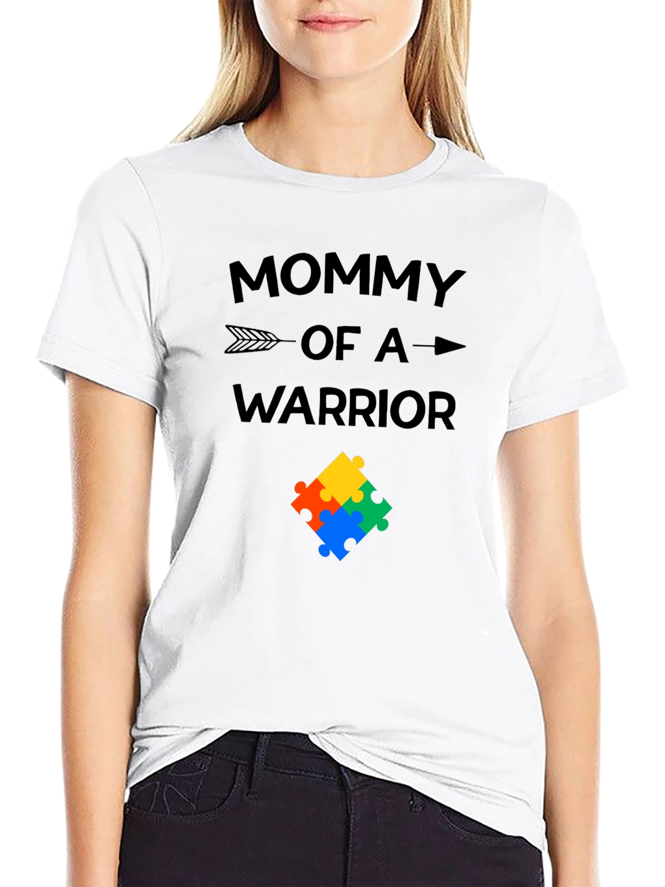 Mommy of a Warrior Autism Awareness T-Shirt