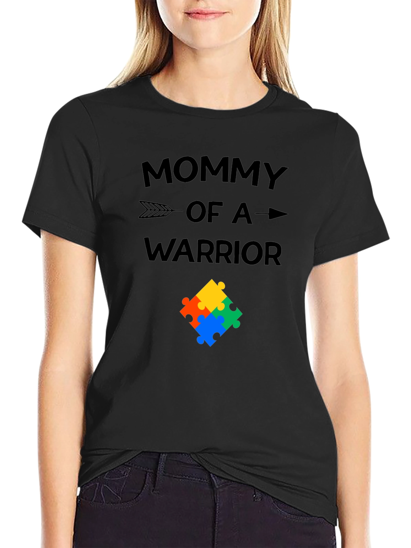 Mommy of a Warrior Autism Awareness T-Shirt