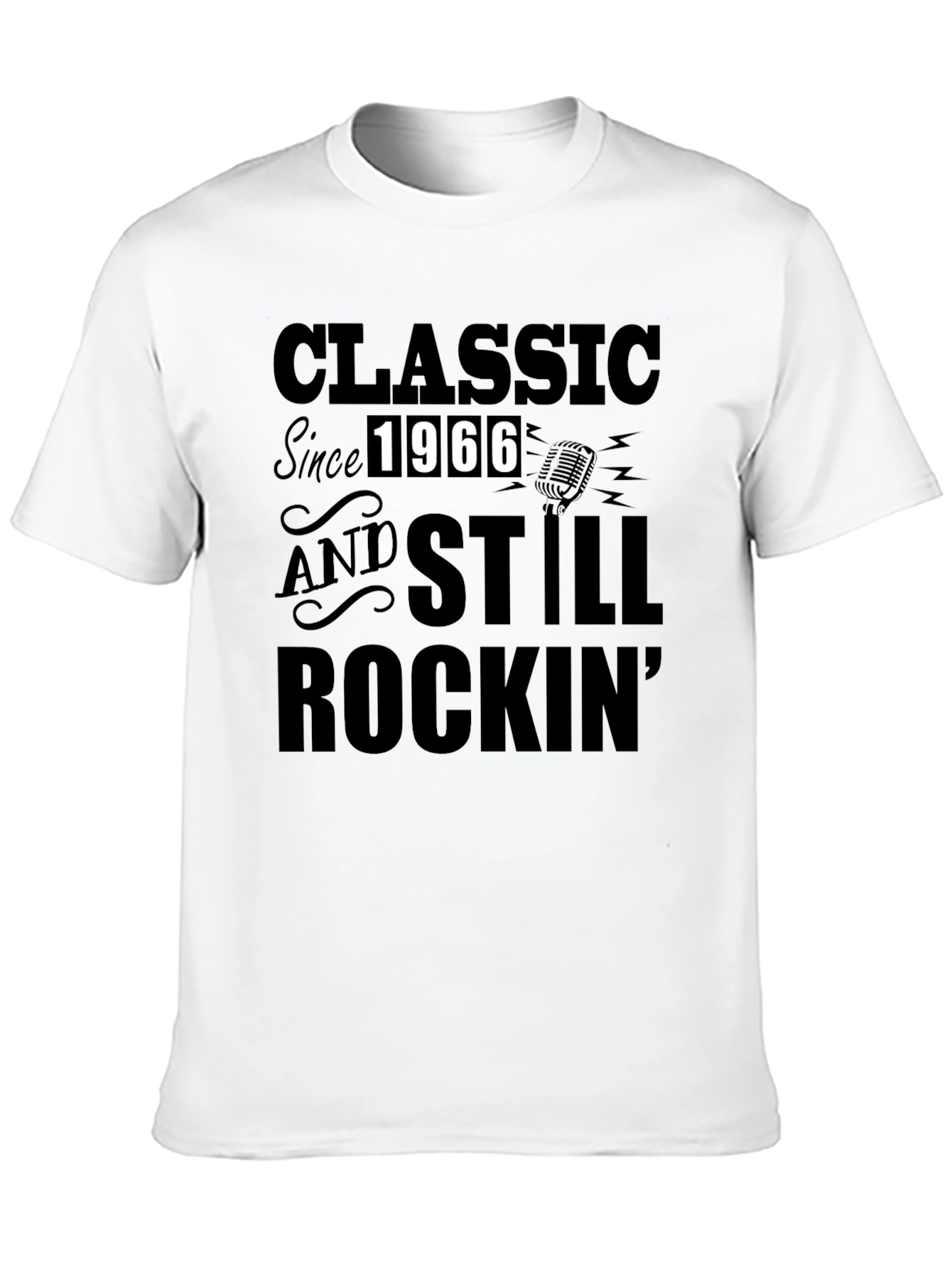 Classic Since 1966 Mens Black Graphic Tee