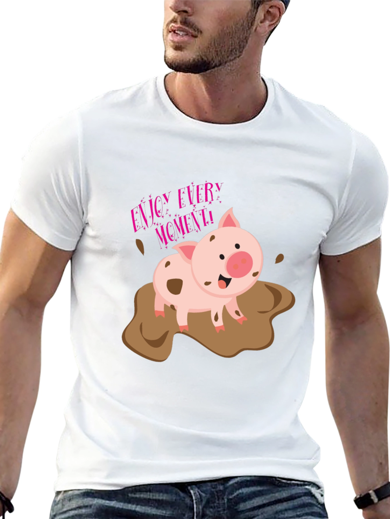 Enjoy Every Moment Pig T-Shirt