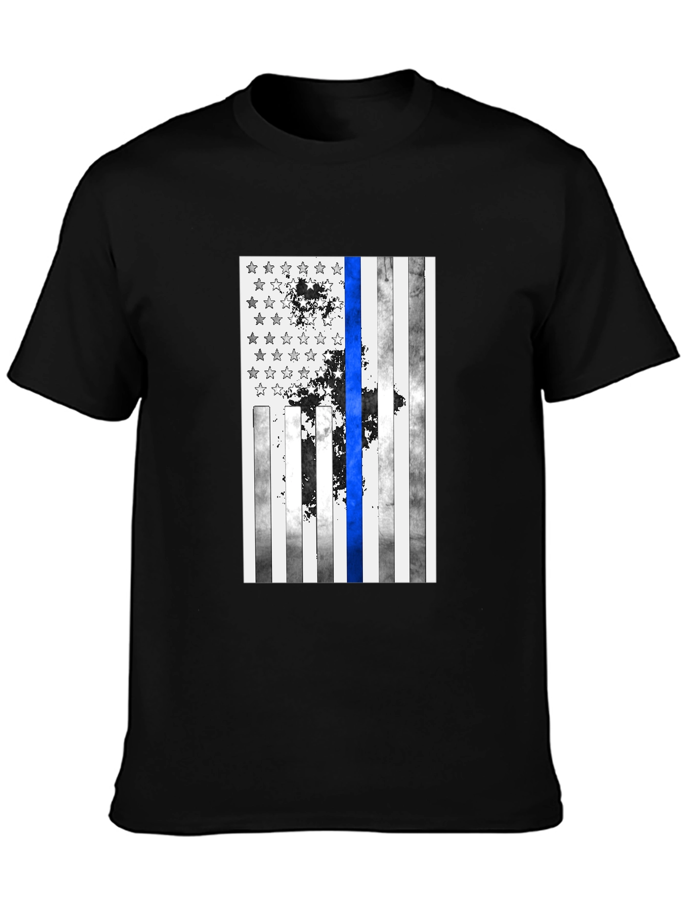Thin Blue Line USA Flag Graphic Tee