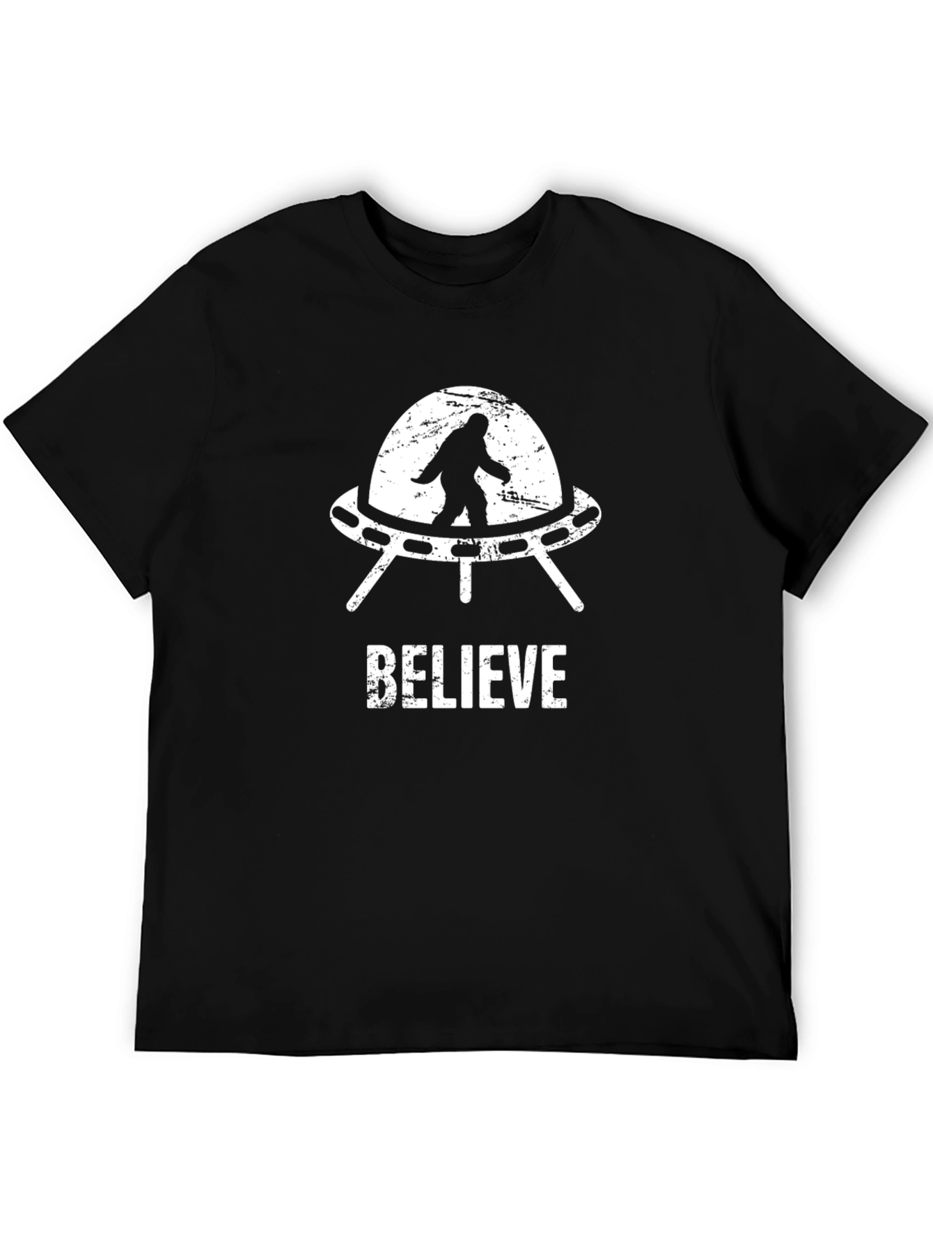 Believe Bigfoot UFO T-Shirt