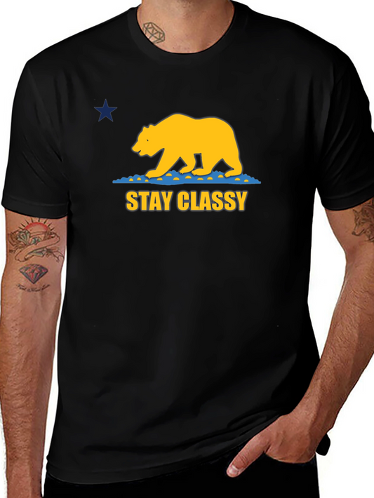 Stay Classy California Bear Graphic Tee