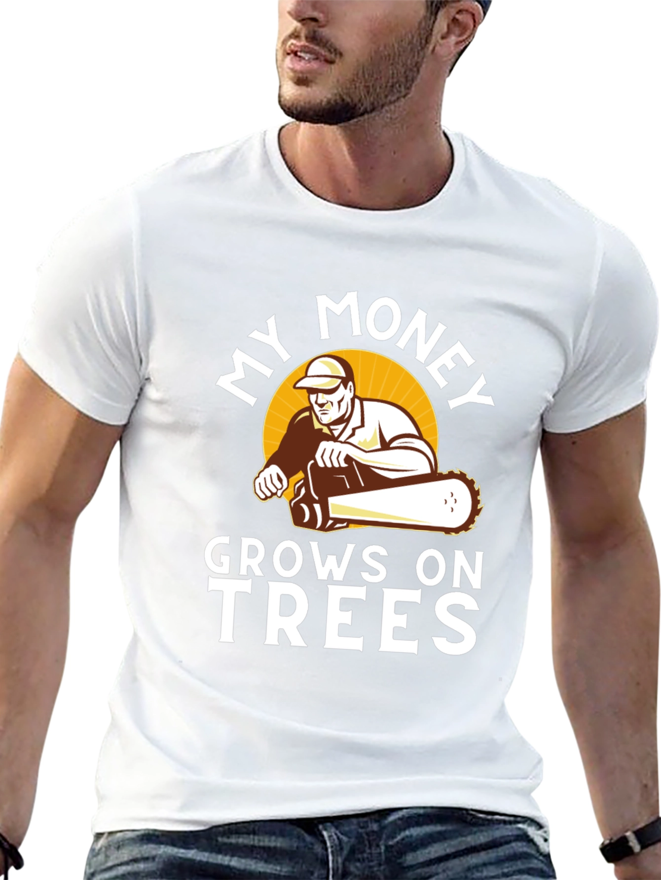 My Money Grows on Trees T-Shirt - Lumberjack Tee