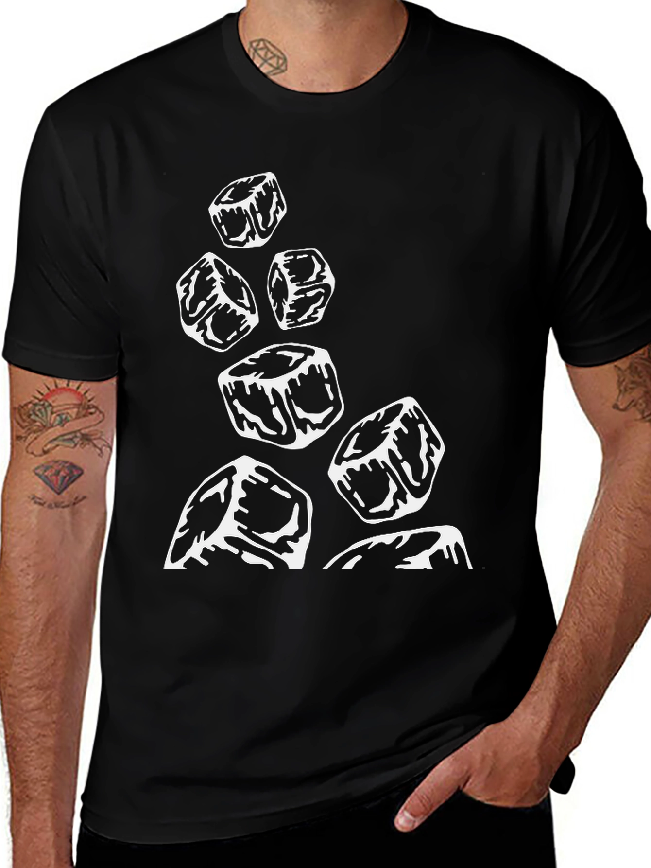 Ice Cube Graphic Tee - Cool Black T-Shirt