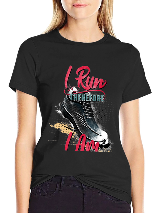 I Run Therefore I Am Graphic Tee