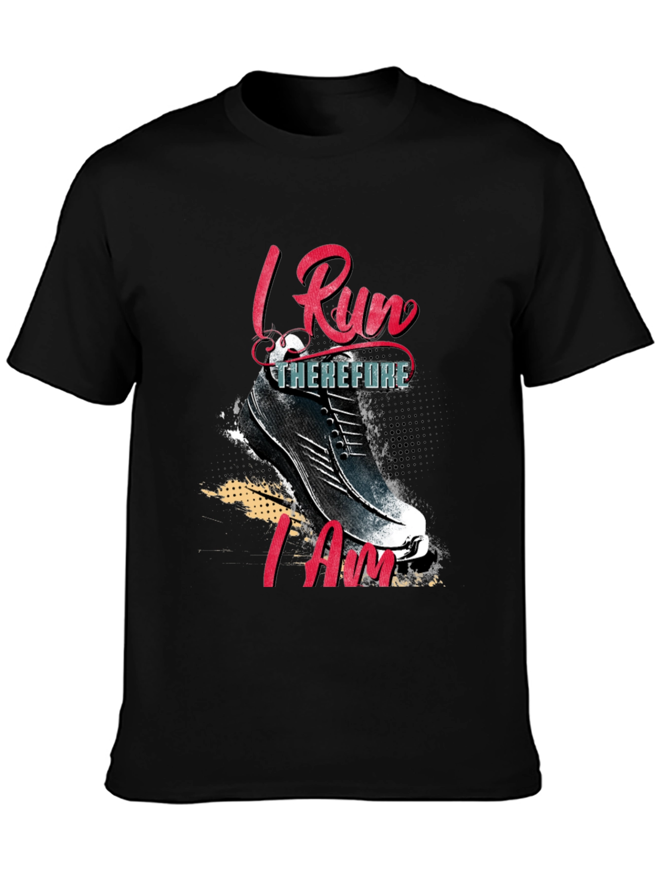 I Run Therefore I Am Graphic Tee