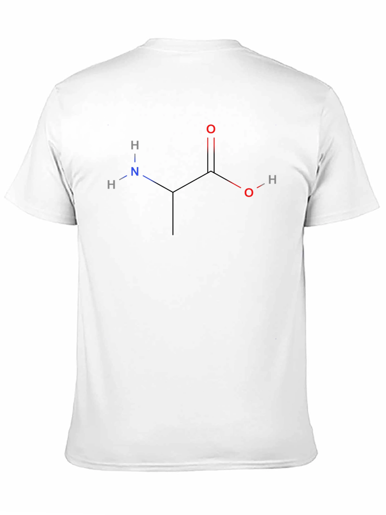 Glycine Molecule Black T-Shirt