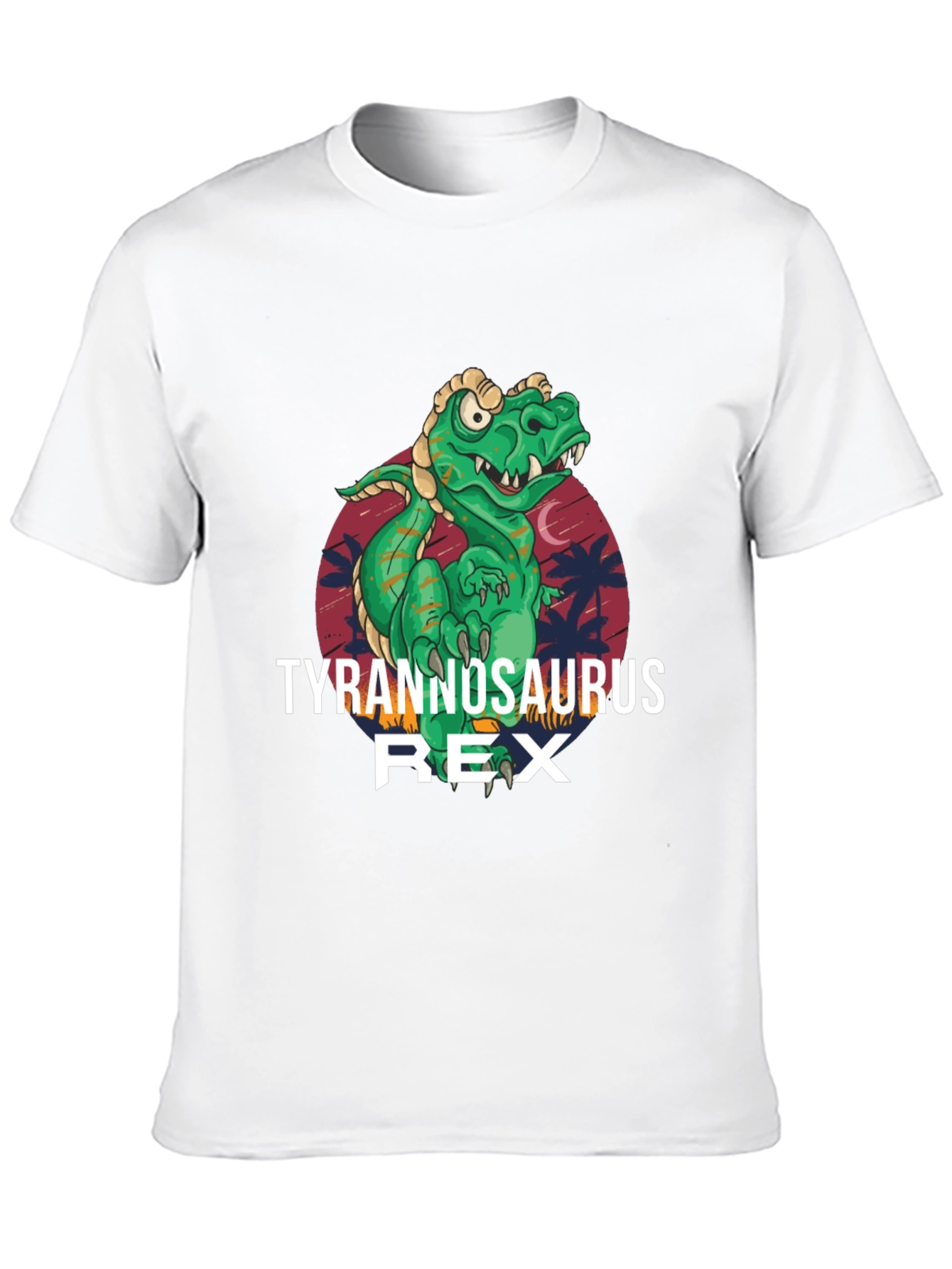 Tyrannosaurus Rex Graphic Print Black T-Shirt
