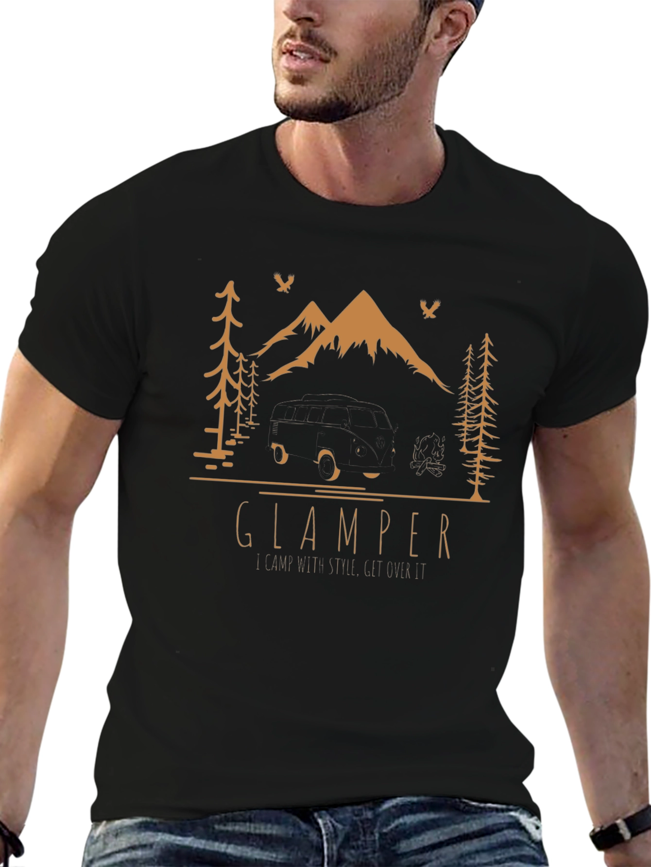 Glamping Graphic Tee - Adventure Awaits