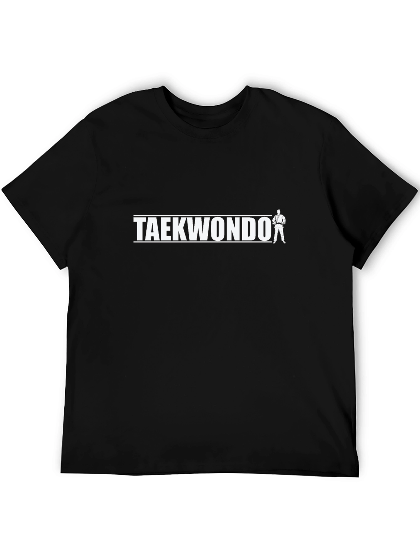 Taekwondo Graphic T-Shirt - Black Martial Arts Tee