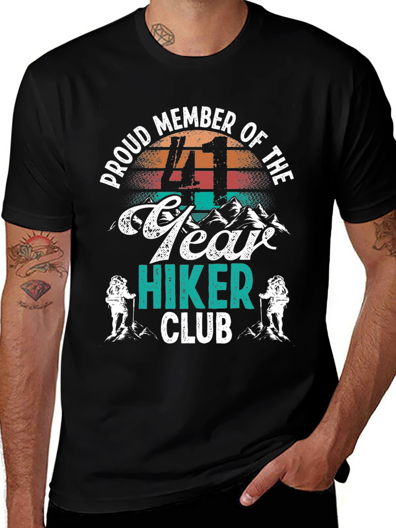 Proud 41 Year Hiker Club T-Shirt