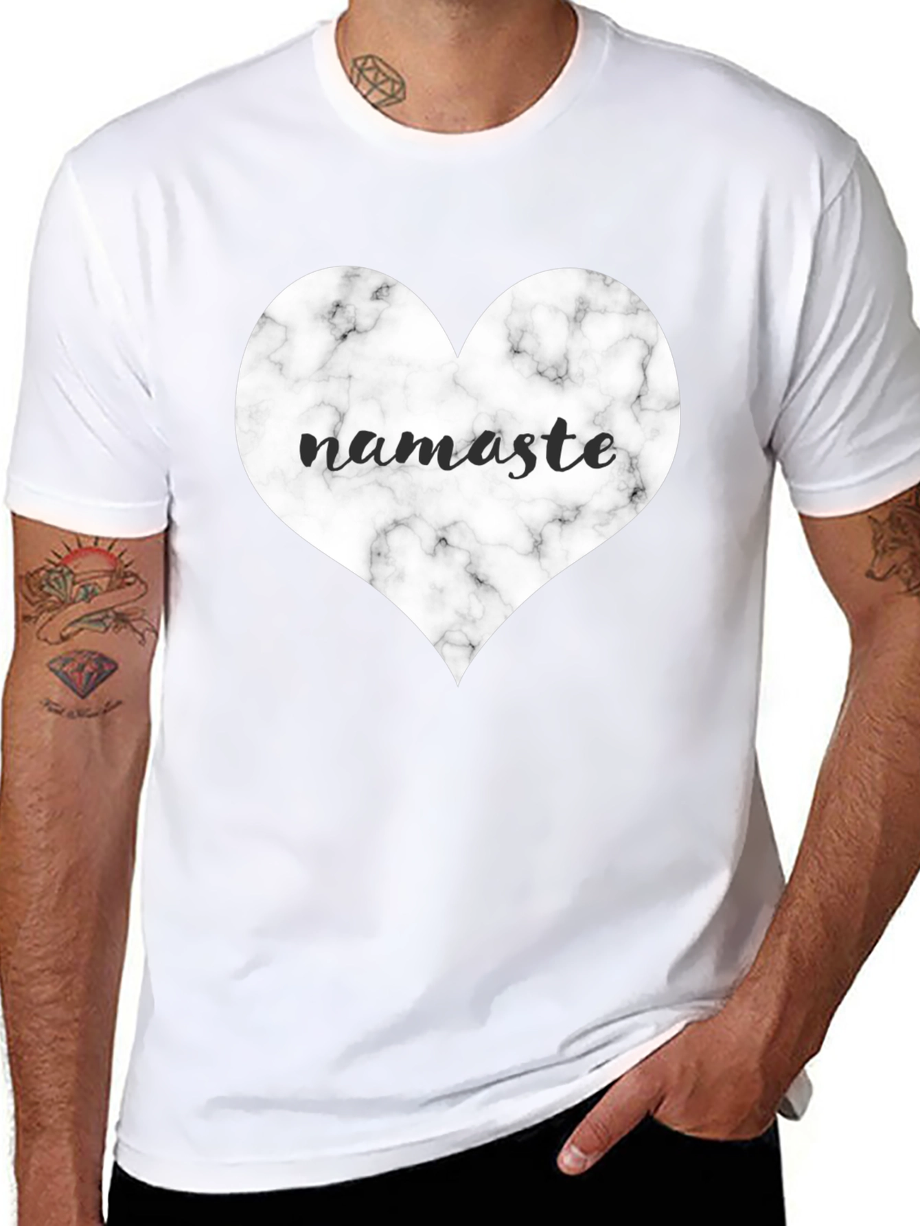 Namaste Heart Graphic Tee
